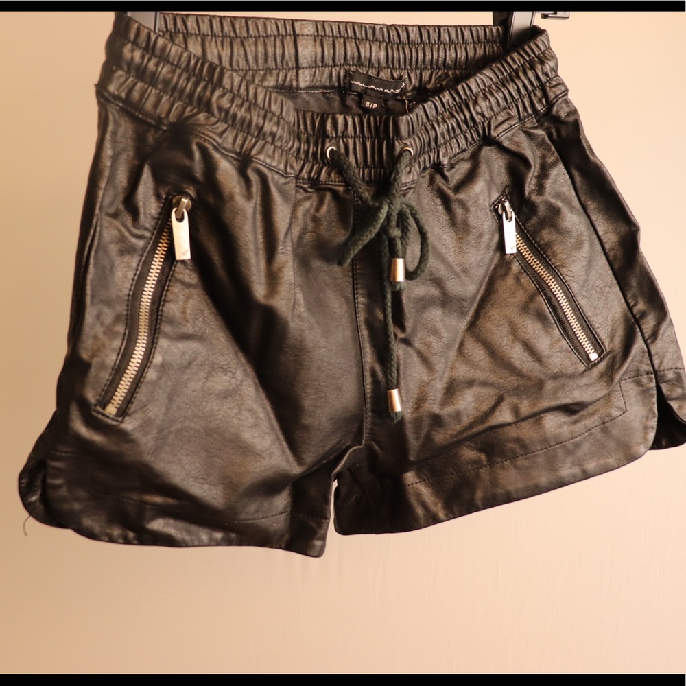 William Rast “leather “ shorts